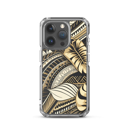 Poly-Tattoo Gold Clear Case for iPhone®