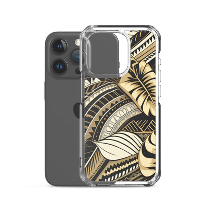 Poly-Tattoo Gold Clear Case for iPhone®