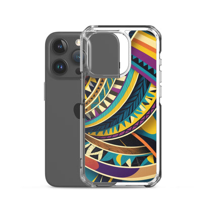 Poly Sea Swirl Clear Case for iPhone®