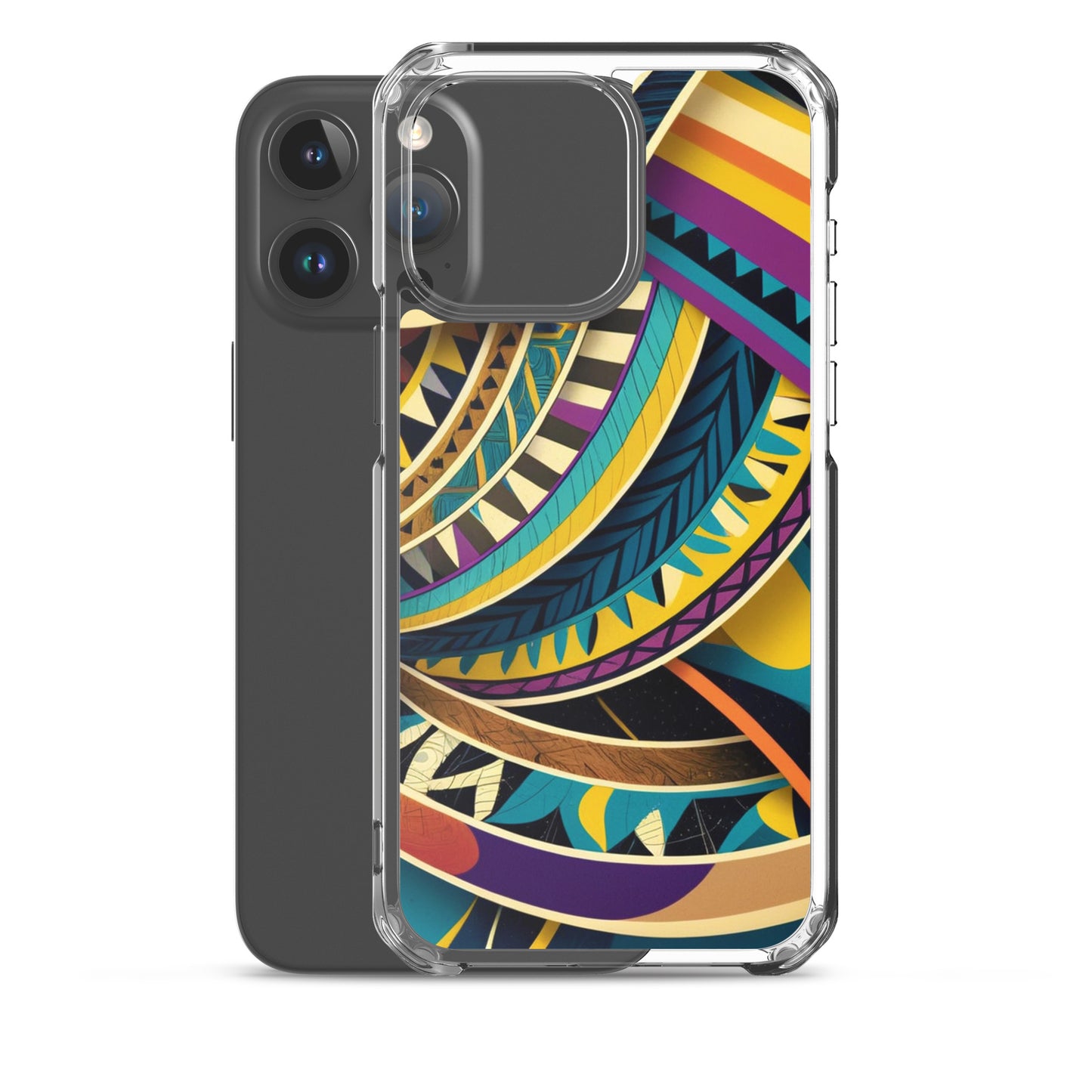 Poly Sea Swirl Clear Case for iPhone®