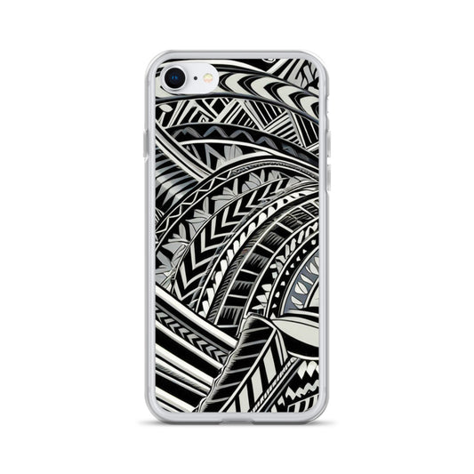 Poly-Tattoo Silver Clear Case for iPhone®