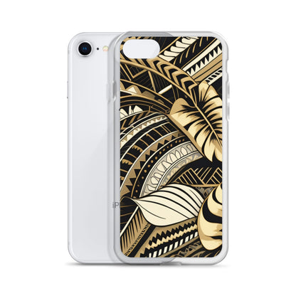 Poly-Tattoo Gold Clear Case for iPhone®