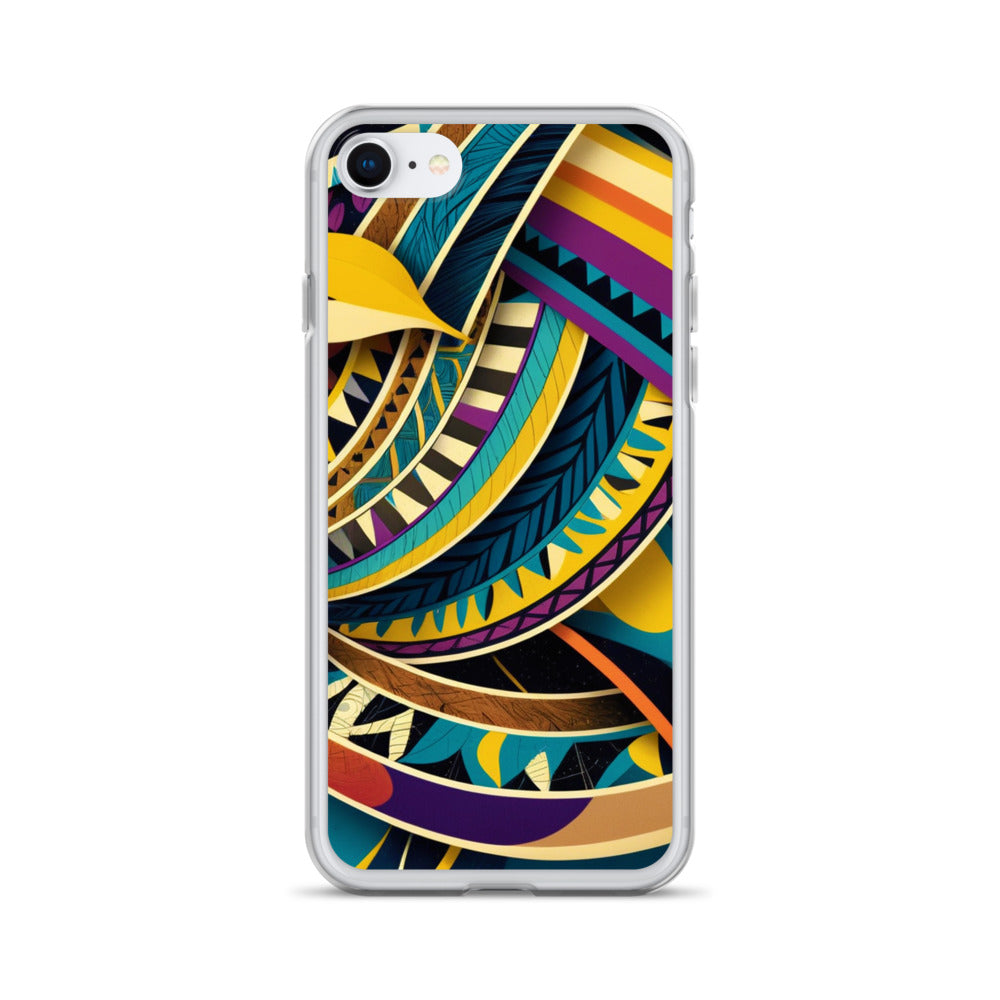 Poly Sea Swirl Clear Case for iPhone®