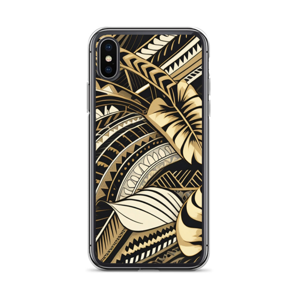 Poly-Tattoo Gold Clear Case for iPhone®