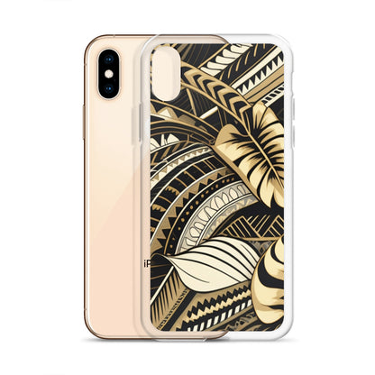 Poly-Tattoo Gold Clear Case for iPhone®