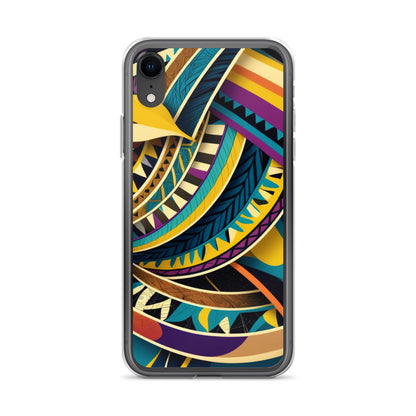 Poly Sea Swirl Clear Case for iPhone®