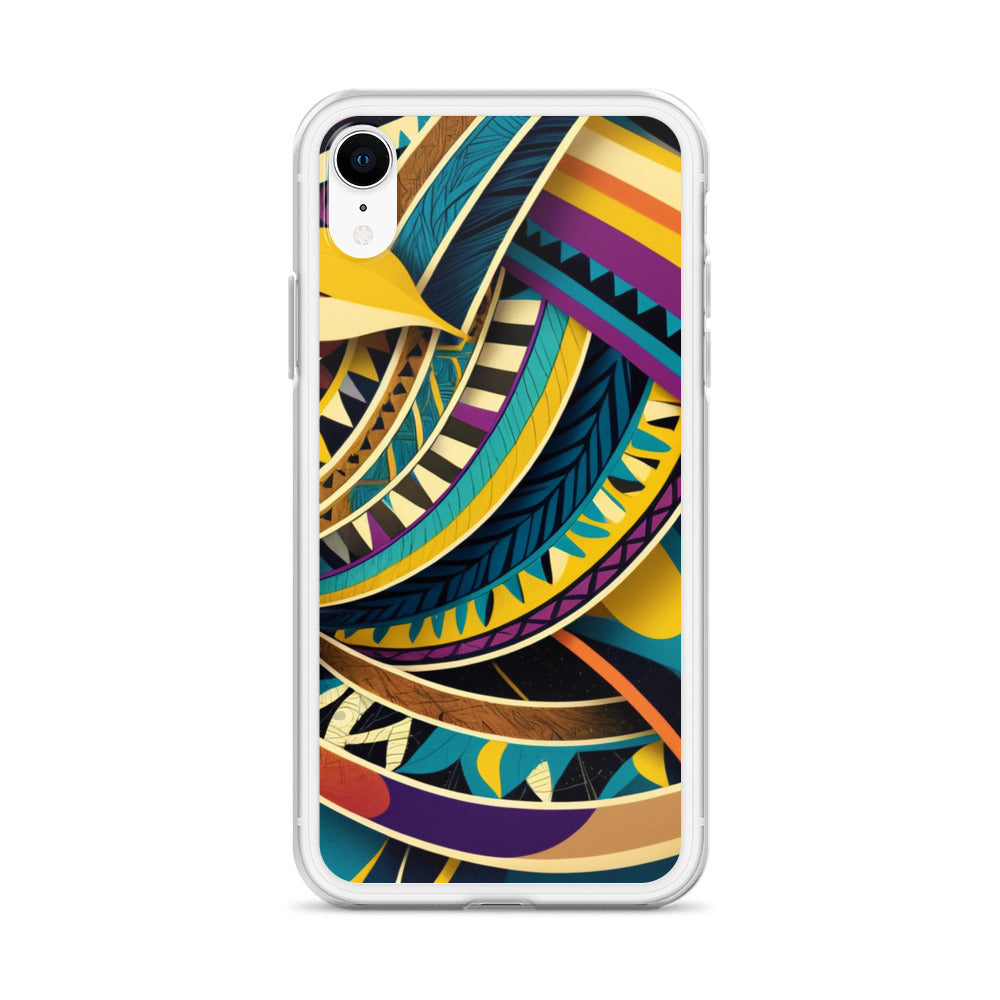 Poly Sea Swirl Clear Case for iPhone®