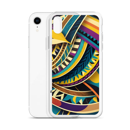 Poly Sea Swirl Clear Case for iPhone®