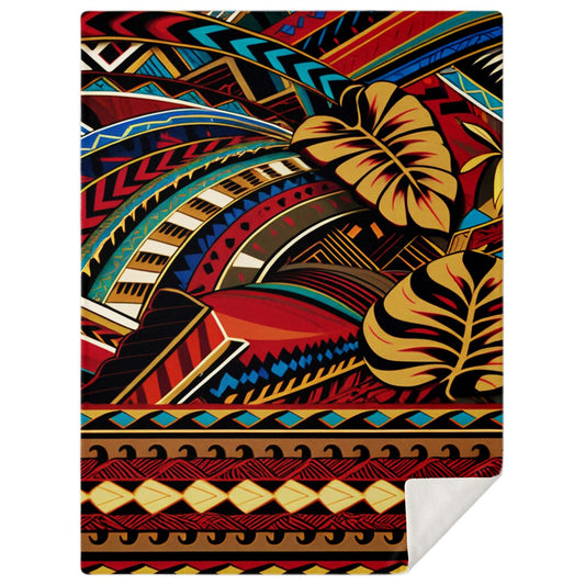 Tribal Premium Microfleece Blanket - Makaha