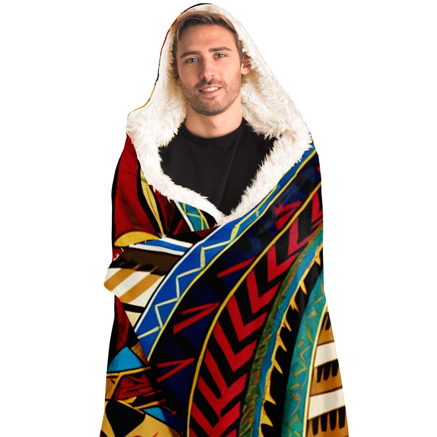 Tribal Hooded Blanket - Makaha