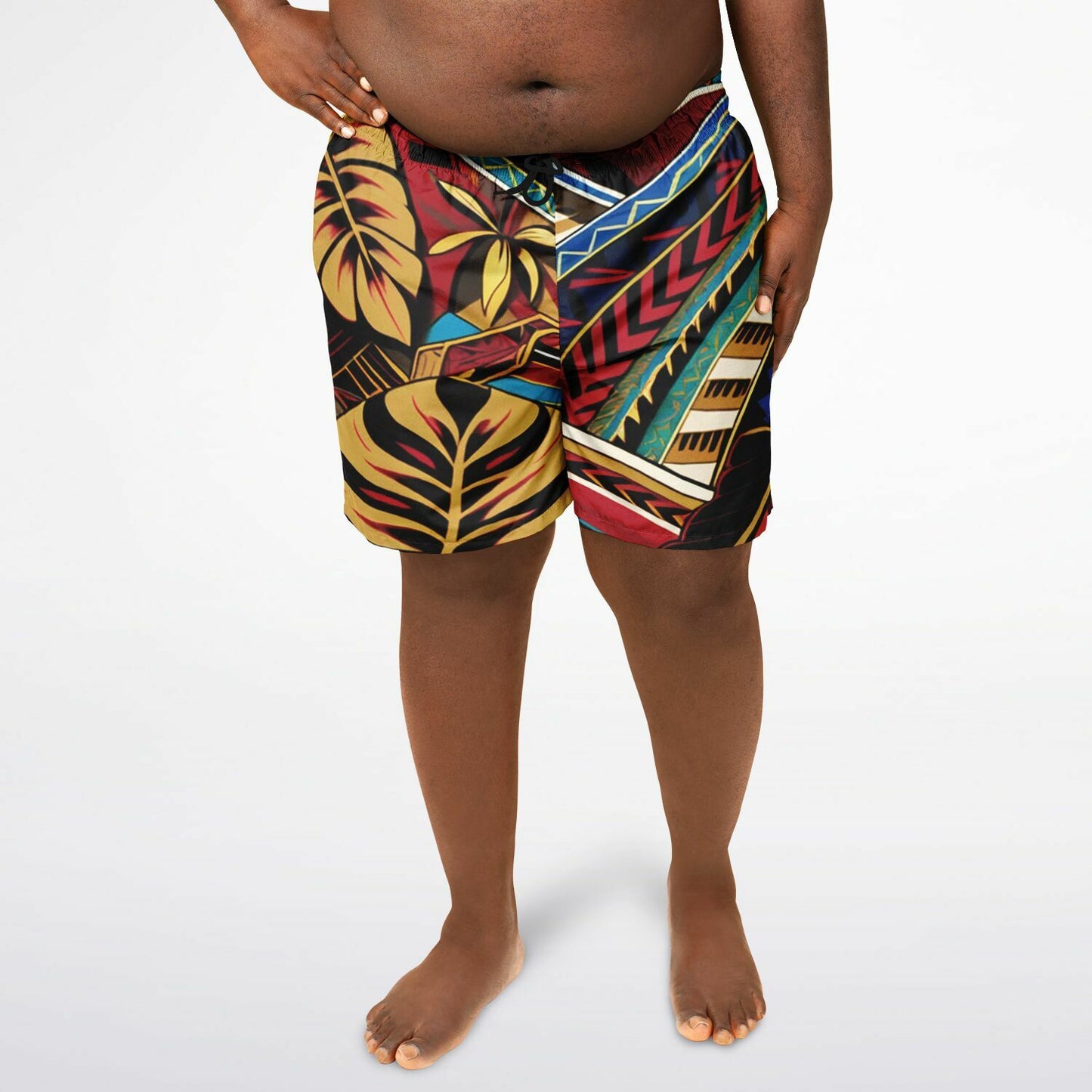 Tribal Plus-size Swim Trunks - Makaha