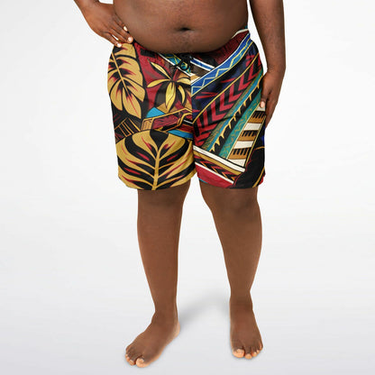 Tribal Plus-size Swim Trunks - Makaha