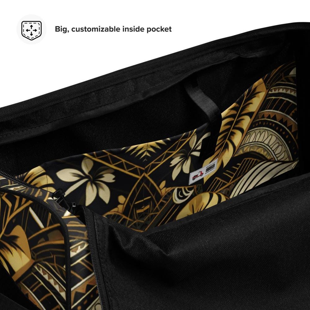 Tribal Duffle Bag - Poly-Tattoo, Gold