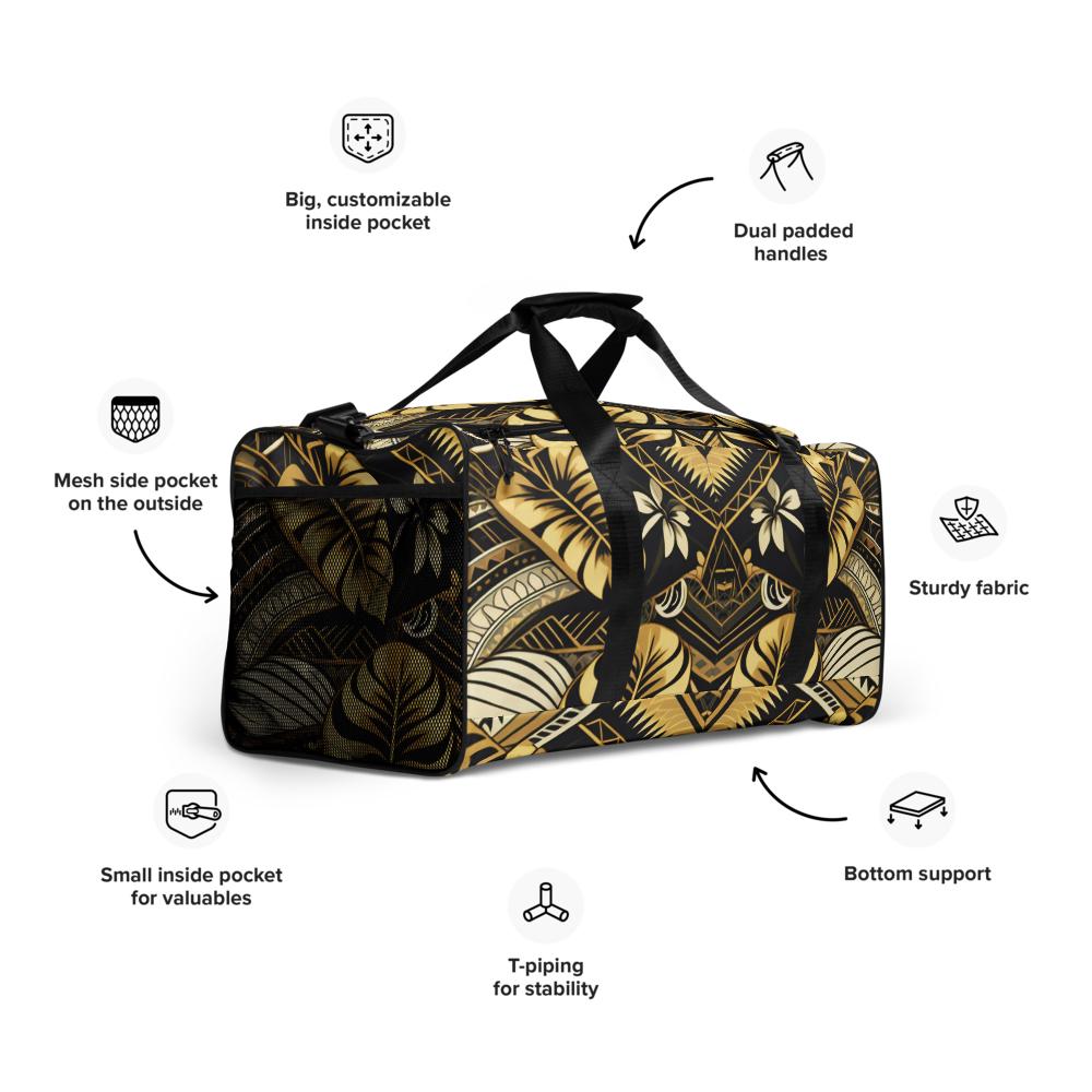 Tribal Duffle Bag - Poly-Tattoo, Gold