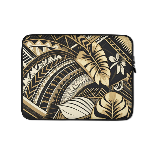 Poly-Tattoo, Gold Laptop Sleeve