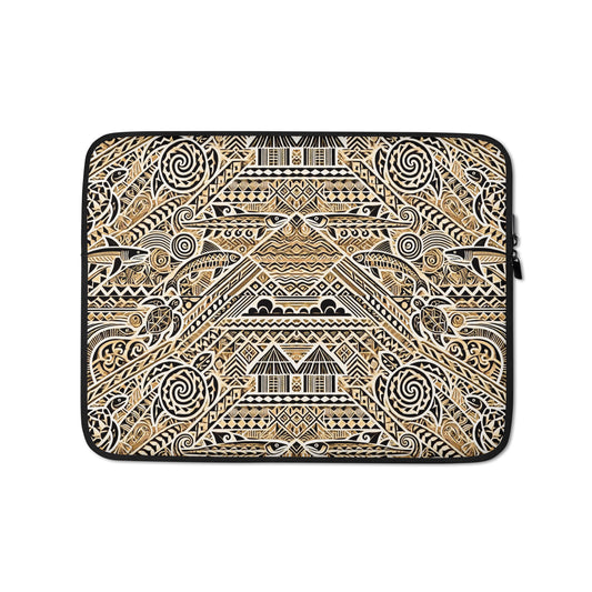 Tribal Indigital Bamboo, Laptop Sleeve