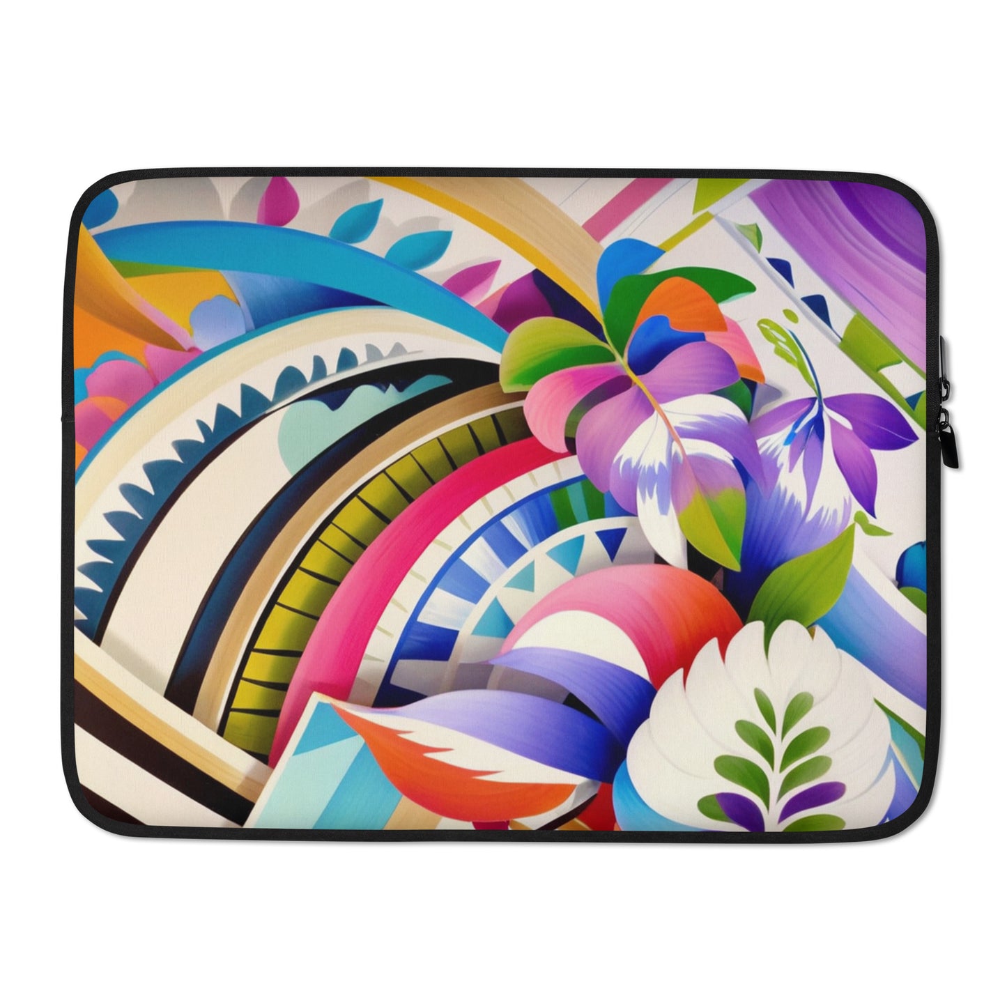 Poly Shave Ice White Swirl, Laptop Sleeve