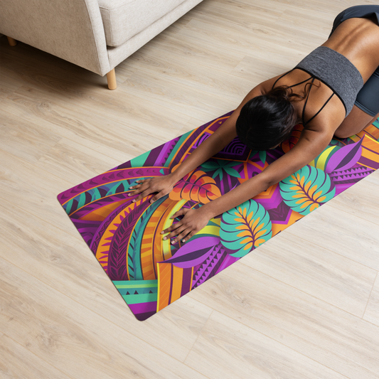 Poly-Purple Swirl Yoga Mat